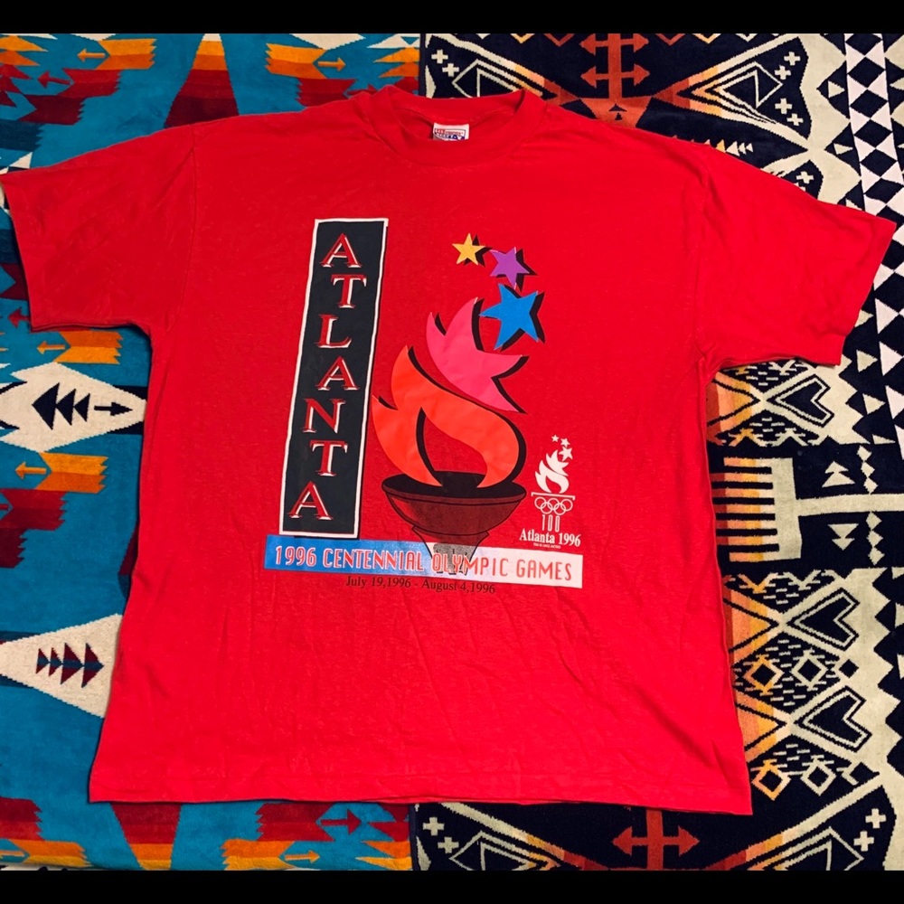 Vintage Atlanta centennial Olympic Games tee